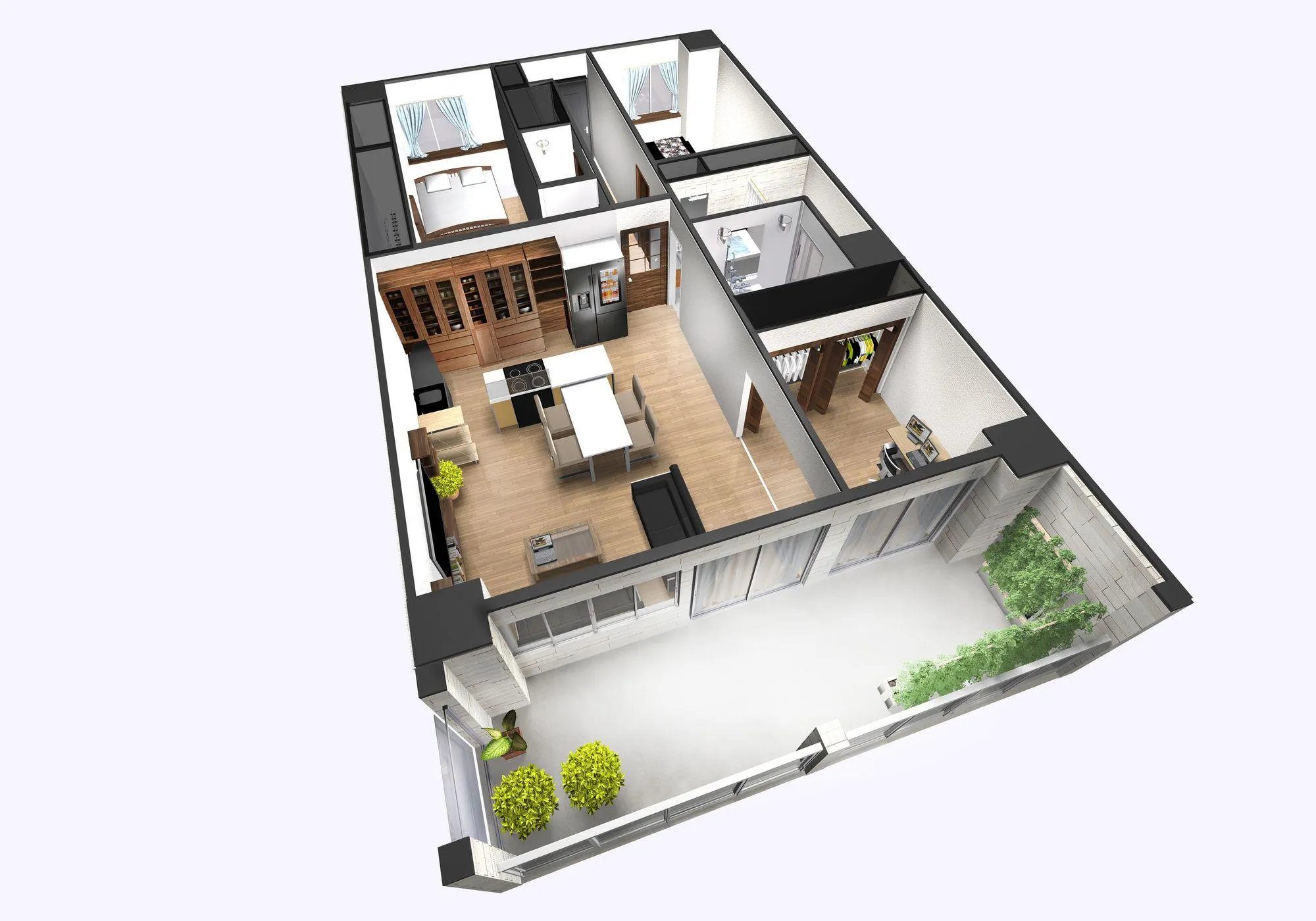 Réalisation de plans et Vues 3D de rénovation sur Rennes et le departement 35